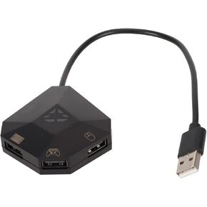 Keyboard and Mouse Converter Adapter for PS4 for One for for 360, Keyboard Mouse Adapter for Switch, Plug and Play Custom Mapping Reset Functions