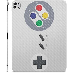 Carbon Fiber Skin Compatible with Apple iPad Pro 13 (M4) 2024 - Retro Gamer 1 - Premium 3M Vinyl Protective Wrap Decal Cover - Easy to Apply | Crafted in The USA by MightySkins