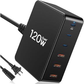 USB Charger, Zestiq 8-Port USB Charging Station, Multi USB Charger with LED Display, Fast Desktop Charger for iPhone 14/13/12/11/XS/X/SE/8, Galaxy S23/S22/S21/S20