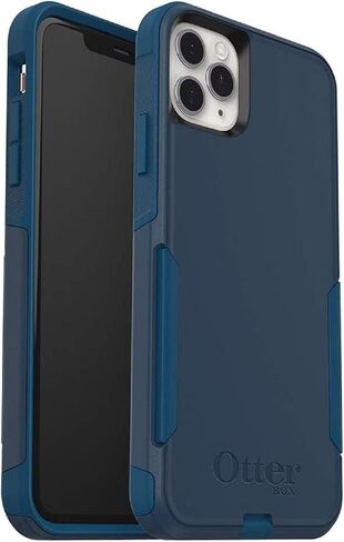 OtterBox iPhone 11 Pro Max Commuter Series Case - BESPOKE WAY (BLAZER BLUE/STORMY SEAS BLUE), slim & tough, pocket-friendly, with port protection in Saudi Arabia