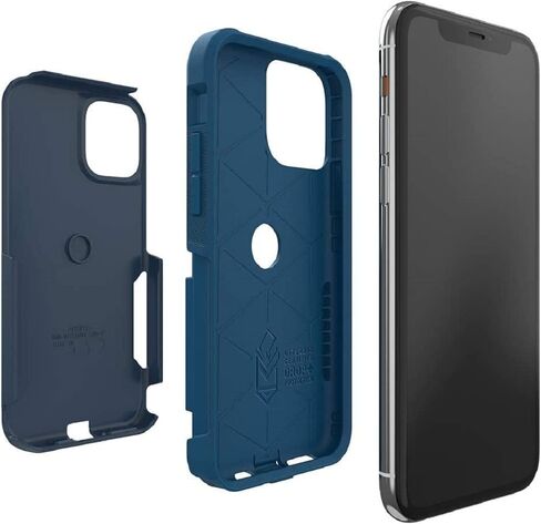 OtterBox iPhone 11 Pro Max Commuter Series Case - BESPOKE WAY (BLAZER BLUE/STORMY SEAS BLUE), slim & tough, pocket-friendly, with port protection in Saudi Arabia