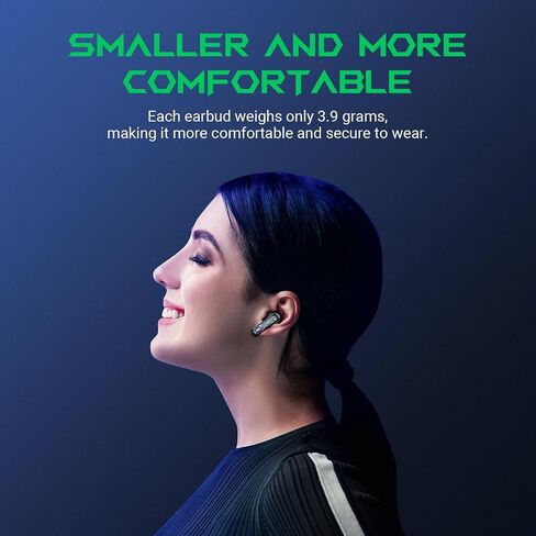 Black Shark Bluetooth Earbuds Wireless with 45ms Ultra-Low Latency, Gaming 5.2, Dual Modes, 10mm Driver, 35H Play Time, IPX4 Waterproof, Built-in Mic - Lucifer T1 in Saudi Arabia