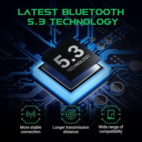 Black Shark Bluetooth Earbuds Wireless with 45ms Ultra-Low Latency, Gaming 5.2, Dual Modes, 10mm Driver, 35H Play Time, IPX4 Waterproof, Built-in Mic - Lucifer T1 in Saudi Arabia