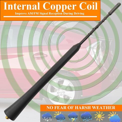 9 Inch Antenna for Toyota Prius (2004-2017), Toyota Prius Antenna, Flexible Rubber Antenna Replacement Mast for Toyota Prius C (2012-2014), Toyota Prius V (2012-2017), Toyota Prius Plug-in (2012-2015) in Saudi Arabia