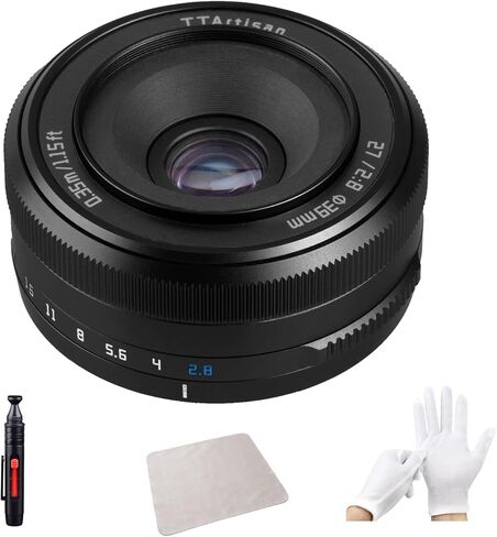 TTartisan 27mm F2.8 APS-C Frame Autofocus Lens, STM Wide Angle, Compatible with Fuji X-Mount Cameras XF X-T/X-A/X-E/X-S/X-M/X-H/X-Pro Series Black… in Saudi Arabia