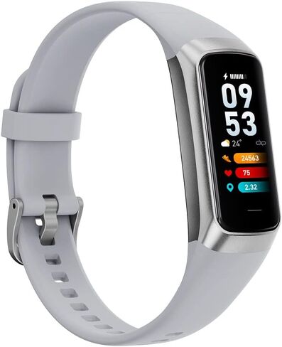Fitness Tracker,1.1 Inch Color AMOLED Screen Smart Watch,25 Sports Modes Heart Rate Sleep Tracker,7 Working Days,Magnet Charging,Thermistor Sensor Bracelet for Kids&Adult (Bordeaux) in Saudi Arabia