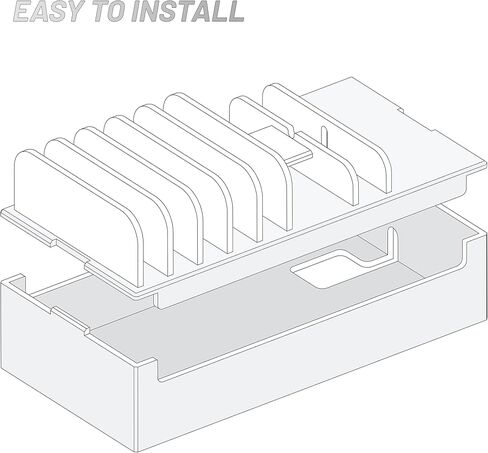 حامل محطة شحن أكريليك من SANRUI لهواتف iPhone، وساعة Apple، وAirPods، وiPad، ومنظم أجهزة متعددة، وتنظيم إلكترونيات سطح المكتب، وتنظيم مكتب متعدد الوظائف، أبيض in Kuwait
