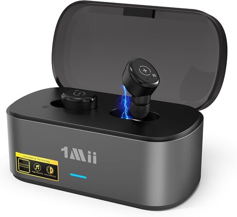 1Mii True Wireless Earbuds for TV Listening, TV Headphones Wireless for Seniors with Transmitter Charging Base, 2.4G Low Latency, Plug and Play, for Optical, AUX, RCA Ported Television in Kuwait