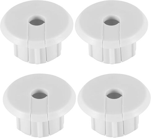 4pcs Cable Routing Kit for Starlink Dishy Ethernet Cable, Plastic Cable Wall Grommet for Cable Adapter Feed-Through Cable Bushings for 1 Inch Wall Cord Hole and Furniture Wire Hole (Black) in Saudi Arabia