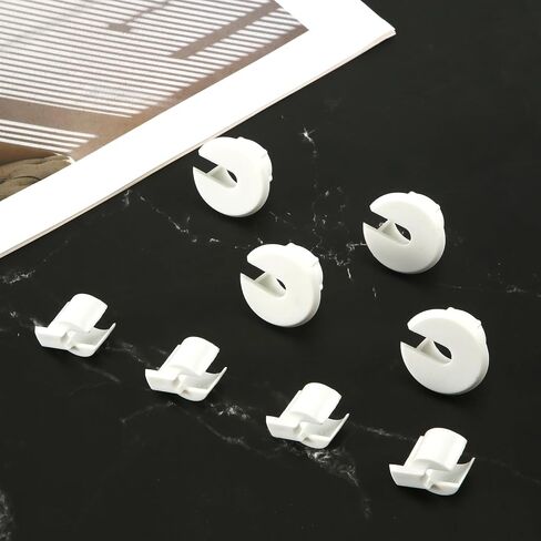 4pcs Cable Routing Kit for Starlink Dishy Ethernet Cable, Plastic Cable Wall Grommet for Cable Adapter Feed-Through Cable Bushings for 1 Inch Wall Cord Hole and Furniture Wire Hole (Black) in Saudi Arabia