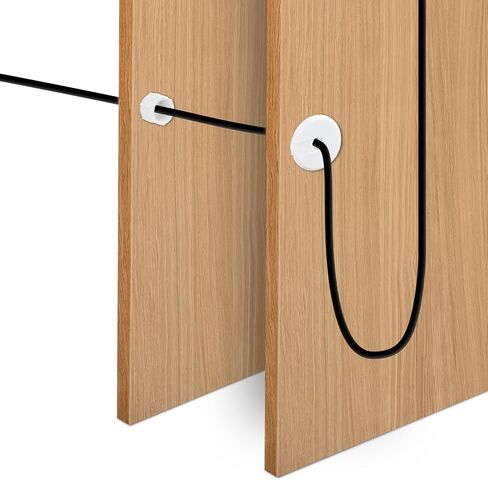 4pcs Cable Routing Kit for Starlink Dishy Ethernet Cable, Plastic Cable Wall Grommet for Cable Adapter Feed-Through Cable Bushings for 1 Inch Wall Cord Hole and Furniture Wire Hole (Black) in Saudi Arabia