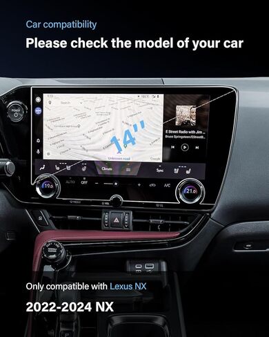 لـ 2024 2023 2022 Lexus NX250/NX350/NX350h/NX450h+ واقي شاشة 14 بوصة [مضاد للوهج] - HD شفاف/مضاد لبصمات الأصابع/ عبوتين in Kuwait