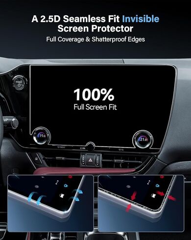 لـ 2024 2023 2022 Lexus NX250/NX350/NX350h/NX450h+ واقي شاشة 14 بوصة [مضاد للوهج] - HD شفاف/مضاد لبصمات الأصابع/ عبوتين in Kuwait