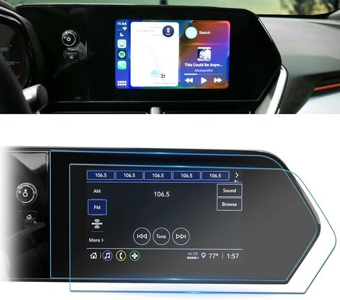 واقي شاشة سيارة مقاس 8 بوصات 【عبوة من قطعتين】 【ناعم كالحرير】 لملحقات تشيفي شيفروليه 2024 تراكس، طبقة حماية نانو للملاحة بنظام تحديد المواقع العالمي (GPS) متوافقة مع تراكس (LS، 1RS) - شفاف عالي الدقة in Kuwait