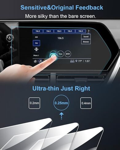 واقي شاشة سيارة مقاس 8 بوصات 【عبوة من قطعتين】 【ناعم كالحرير】 لملحقات تشيفي شيفروليه 2024 تراكس، طبقة حماية نانو للملاحة بنظام تحديد المواقع العالمي (GPS) متوافقة مع تراكس (LS، 1RS) - شفاف عالي الدقة in Kuwait