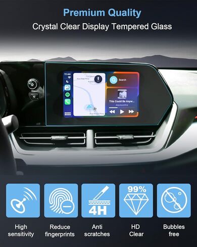 واقي شاشة سيارة مقاس 8 بوصات 【عبوة من قطعتين】 【ناعم كالحرير】 لملحقات تشيفي شيفروليه 2024 تراكس، طبقة حماية نانو للملاحة بنظام تحديد المواقع العالمي (GPS) متوافقة مع تراكس (LS، 1RS) - شفاف عالي الدقة in Kuwait