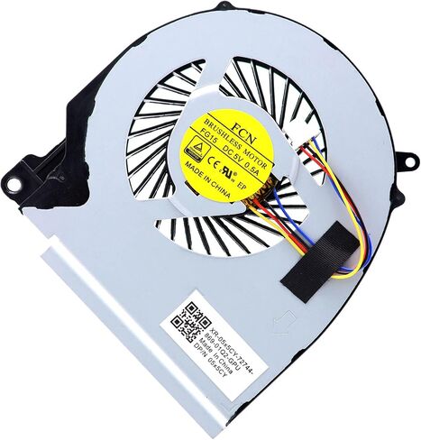 Deal4GO GPU مروحة تبريد RJX6N 0RJX6N DFS201105000T FGLQ استبدال الجانب الأيسر لديل انسبايرون 15 7559 7557 5577 5576 P57F in Saudi Arabia