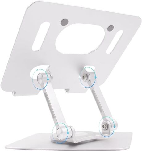 ORZ Tablet Stand Adjustable,Swivel Tablet Stand with 360 Rotating Base, Desktop Stand Holder Dock Compatible with Tablet Such as iPad Pro 9.7, 10.5, 12.9 Air Mini 4 3 2, Nexus in Saudi Arabia