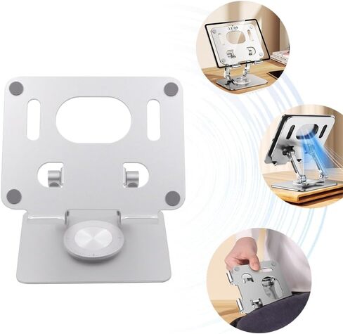 ORZ Tablet Stand Adjustable,Swivel Tablet Stand with 360 Rotating Base, Desktop Stand Holder Dock Compatible with Tablet Such as iPad Pro 9.7, 10.5, 12.9 Air Mini 4 3 2, Nexus in Saudi Arabia