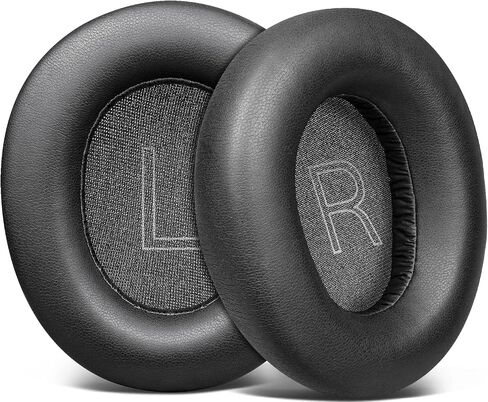 استبدال وسائد الأذن من SOULWIT لسماعات الرأس اللاسلكية Skullcandy Crusher ANC2 (لا تناسب Crusher ANC) فوق الأذن بخاصية إلغاء الضوضاء، وسائد الأذن مع جلد بروتين أكثر نعومة - أسود in Saudi Arabia