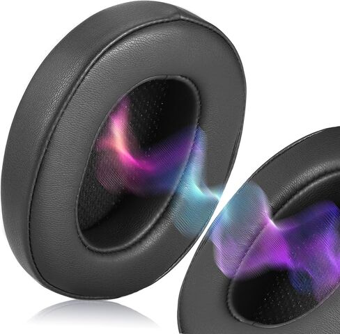 Facmogu Replacement Ear Pads, Headphones Ear Cushions Covers for Skullcandy Hesh 3/Skullcandy Crusher Wireless/Evo/Hesh ANC/EVO/Crusher ANC, Noise Isolation Soft Memory Foam Ear Pad Cushions - Black in Saudi Arabia