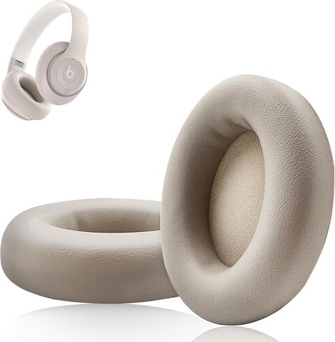 Replacement Ear Pads for Beats Studio Pro, Ear Cushions Compatible with Beats Studio Pro 2023 Noise Cancelling Headphone, Protein Leather & Memory Foam (Sandstone) in Saudi Arabia