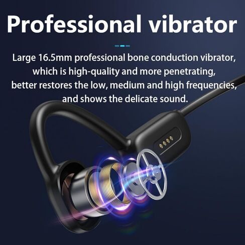 Bluetooth Swim Bone Conduction Headphones: Build-in 32GB for MP3 Mode, IPX8 Waterproof Open Ear Wireless Headphones, Hi-Fi Stereo Audio 8H Sport Earphones (Black) in Kuwait