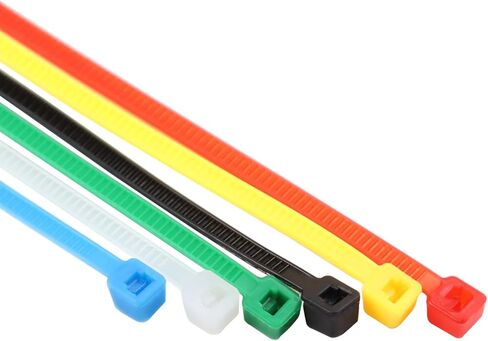 صغير 4 بوصة متعدد الألوان [ربطة كابل بسحاب] 480 قطعة ألوان متنوعة لوضع علامات على أرجل الدجاج أو لوازم إكليل شبكي ديكو باللون الوردي والأحمر والأرجواني والأصفر والأزرق والأخضر in Kuwait