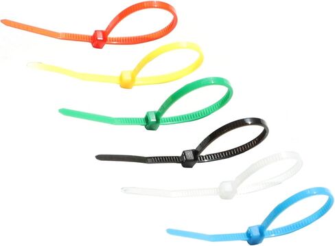 صغير 4 بوصة متعدد الألوان [ربطة كابل بسحاب] 480 قطعة ألوان متنوعة لوضع علامات على أرجل الدجاج أو لوازم إكليل شبكي ديكو باللون الوردي والأحمر والأرجواني والأصفر والأزرق والأخضر in Kuwait