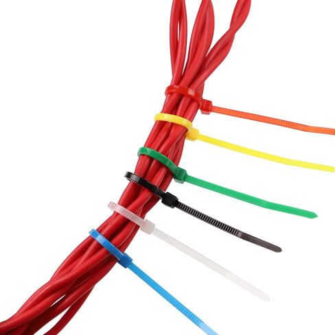 صغير 4 بوصة متعدد الألوان [ربطة كابل بسحاب] 480 قطعة ألوان متنوعة لوضع علامات على أرجل الدجاج أو لوازم إكليل شبكي ديكو باللون الوردي والأحمر والأرجواني والأصفر والأزرق والأخضر in Kuwait