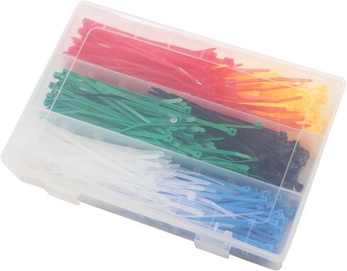 صغير 4 بوصة متعدد الألوان [ربطة كابل بسحاب] 480 قطعة ألوان متنوعة لوضع علامات على أرجل الدجاج أو لوازم إكليل شبكي ديكو باللون الوردي والأحمر والأرجواني والأصفر والأزرق والأخضر in Kuwait