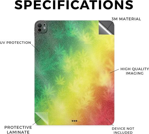Carbon Fiber Tablet Skin Compatible with Apple iPad Pro 11 (M4) 2024 - Slant Stripes - Premium 3M Vinyl Protective Wrap Decal Cover - Easy to Apply | Crafted in The USA by MightySkins in Saudi Arabia