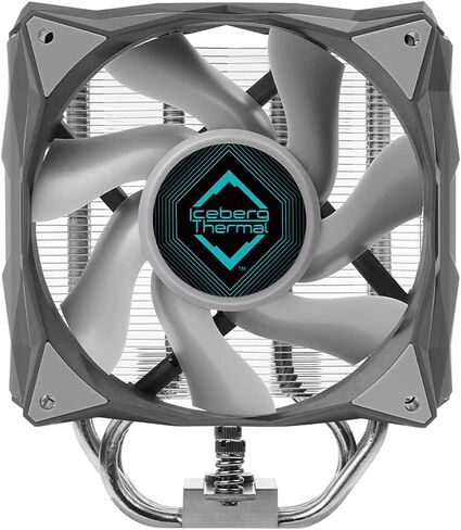 Iceberg Thermal IceSLEET G4 Midnight All-Black 4 Nickel-Plated Heatpipes CPU Air Cooler with ARGB 120mm PWM Fan for Intel and AMD (LIMITED EDITION) AM5 and LGA1700 Compatible in Saudi Arabia