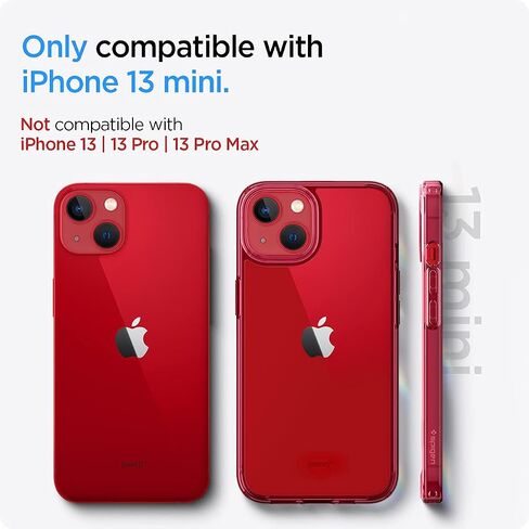 Spigen Ultra Hybrid [Anti-Yellowing Technology] Designed for iPhone 13 Mini Case (2021) - Crystal Clear in Saudi Arabia