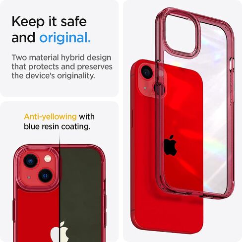 Spigen Ultra Hybrid [Anti-Yellowing Technology] Designed for iPhone 13 Mini Case (2021) - Crystal Clear in Saudi Arabia