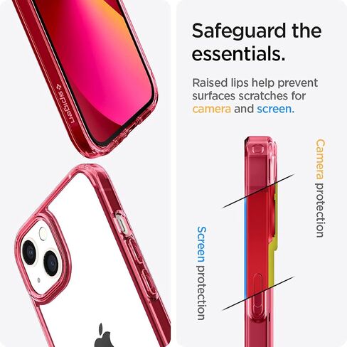 Spigen Ultra Hybrid [Anti-Yellowing Technology] Designed for iPhone 13 Mini Case (2021) - Crystal Clear in Saudi Arabia