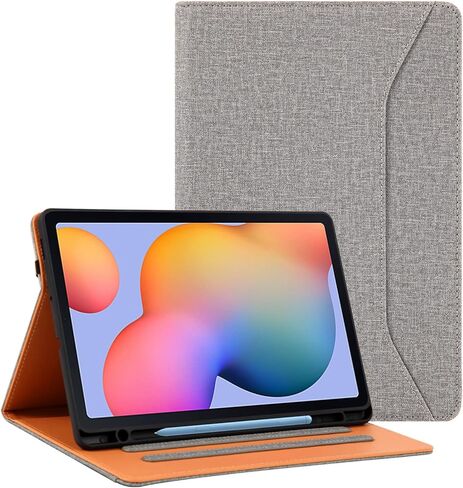 Case for Samsung Galaxy Tab S6 Lite 10.4 Inch 2022/2020 SM-P610/P613/P615/P619 Soft TPU Back Cover for Samsung Tab S6 Lite Case with Pen Holder,Black in Saudi Arabia