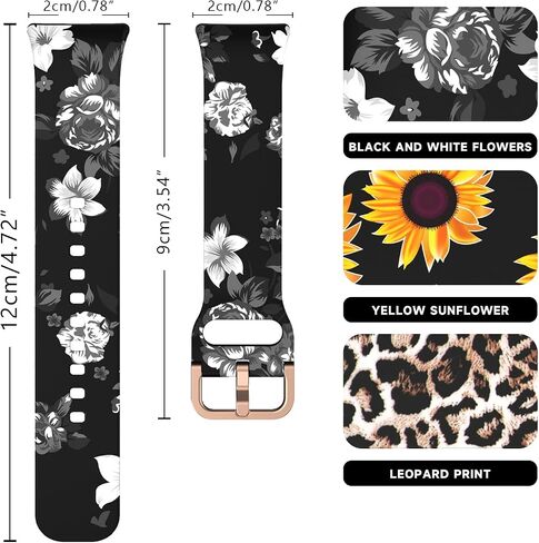 Printed Silicone Bands Compatible for Samsung Galaxy Fit 3, Pattern Replacement Sport Strap for Samsung Galaxy Fit 3 SM-R390 Women Men in Saudi Arabia