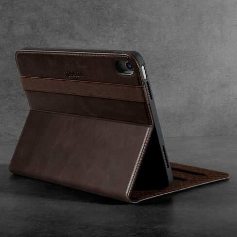 TORRO Case Compatible with iPad 10th Generation – Genuine Leather iPad 10th Gen 2022 Case with Stand Function and Wake/Sleep Function (Dark Brown) in Saudi Arabia