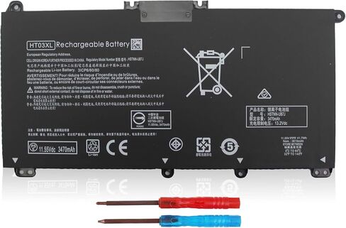 بطارية HT03XL متوافقة مع HP 240 245 250 255 G7 340 348 G5 Pavilion 14-CE 14-ce0027TX 14-CF 14-CM 14Q-CS 15-CS 15-cs0047TX 15-DA 15-CW 15-DB L11421-2C2 L11119-85 5 هستنن-LB8L in Kuwait