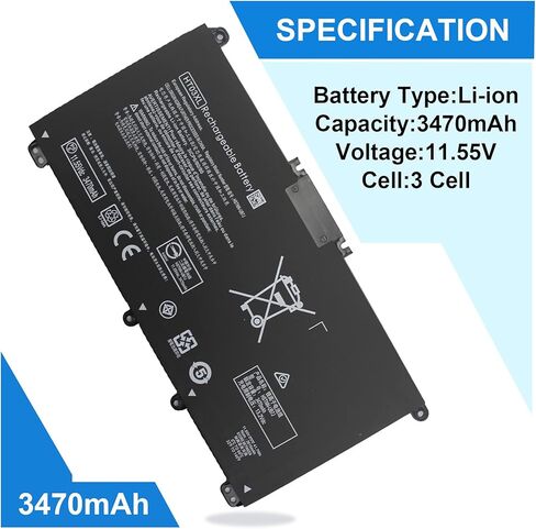بطارية HT03XL متوافقة مع HP 240 245 250 255 G7 340 348 G5 Pavilion 14-CE 14-ce0027TX 14-CF 14-CM 14Q-CS 15-CS 15-cs0047TX 15-DA 15-CW 15-DB L11421-2C2 L11119-85 5 هستنن-LB8L in Kuwait