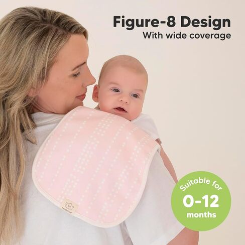 KeaBabies 8-Pack Baby Bibs for Boy, Girl and 5-Pack Burp Cloths for Baby Boys and Girls - Drool Bibs for Baby Girl, Boy, Toddler, Infant Bibs - Ultra Absorbent Burping Cloth, Burp Clothes in Saudi Arabia