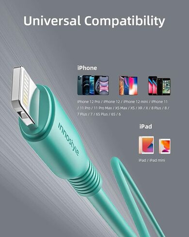 كابل USB A إلى Lightning [معتمد من MFi]، كابل شحن سريع 4.9FT لهاتف iPhone 14 13 12 11 Pro Max MiniX XS XR iPad Airpods، سلك نقل مزامنة البيانات عالي السرعة (أزرق) in Kuwait