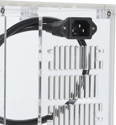 حافظة Mini ITX من الأكريليك الشفاف، حافظة كمبيوتر صغيرة، حافظة كمبيوتر Mini ITX مع تدفق هواء ممتاز لمبرد وحدة المعالجة المركزية لبطاقة الرسومات على اللوحة الأم، إلخ in Saudi Arabia