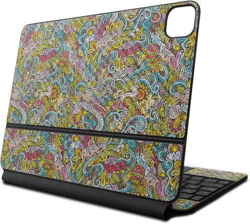 Glossy Glitter Skin Compatible with Apple Magic Keyboard for iPad Air 11-inch (M2) 2024 - Anime Fan - Premium 3M Vinyl Protective Wrap Decal Cover - Easy to Apply | Crafted in The USA by MightySkins in Saudi Arabia