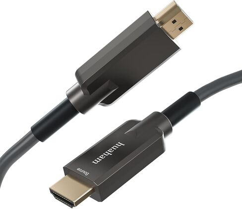 4K Fiber Optic HDMI Cable 8M/26FT, Stainless Steel Armor 4K HDMI 2.0 Cable Ultra high Speed,Support 4K60Hz, Dynamic HDR, eARC Compatible PS5 Xbox Apple TV Sony LG Samsung in Saudi Arabia