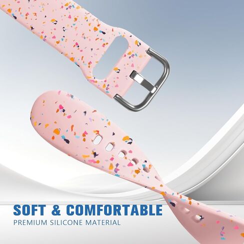 No Gap Bands Compatible for Samsung Galaxy Watch 7/FE/6/5/4 40mm 44mm/Watch 6 Classic 43mm 47mm/Watch 5 Pro 45mm/Watch 4 Classic 42mm 46mm,Soft Silicone Sports Strap Wristband Women Men in Saudi Arabia