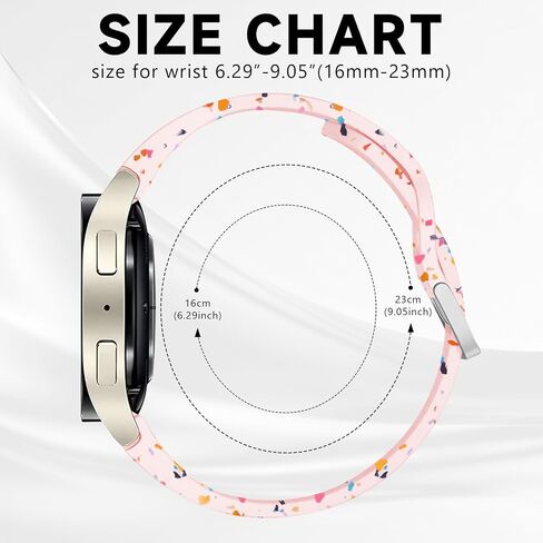 No Gap Bands Compatible for Samsung Galaxy Watch 7/FE/6/5/4 40mm 44mm/Watch 6 Classic 43mm 47mm/Watch 5 Pro 45mm/Watch 4 Classic 42mm 46mm,Soft Silicone Sports Strap Wristband Women Men in Saudi Arabia