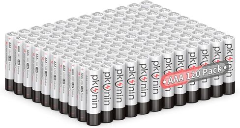 PKUNIN 120 Pack AAA Batteries Alkaline 1.5V Triple A Batteries AAA Battery 120 Pack for Flashlight Toys Remote Control Clocks in Saudi Arabia