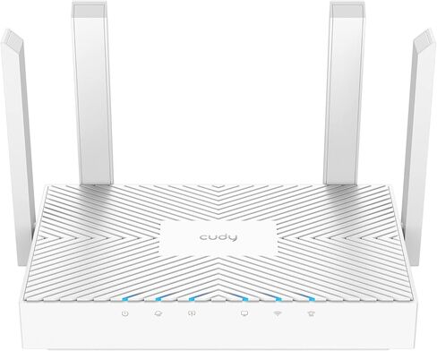Cudy AC1200 Gigabit Wi-Fi Router، 4 Gigabit RJ45، 4 هوائيات 5dBI، MU-MIMO، Beamforming، نقطة الوصول، موسع WiFi، WISP، DDNS، IPv6، WR1300E in Kuwait